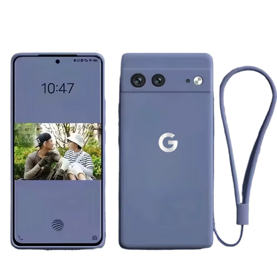 Silikon Softhülle für Google Pixel 10 9 Pro XL 9A 8A 7A 6A mit Magnetfunktion und Trageband in Schwarz - Bild 2