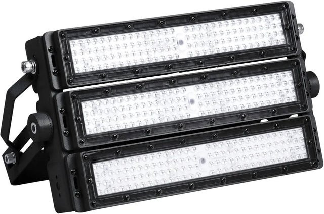 ENOVALITE Profi LED Stadion Fluter Flutlichtstrahler 300W 39000lm 5000K Neutralweiß Schwarz mit Meanwell Driver IP66 IK10 - Bild 1