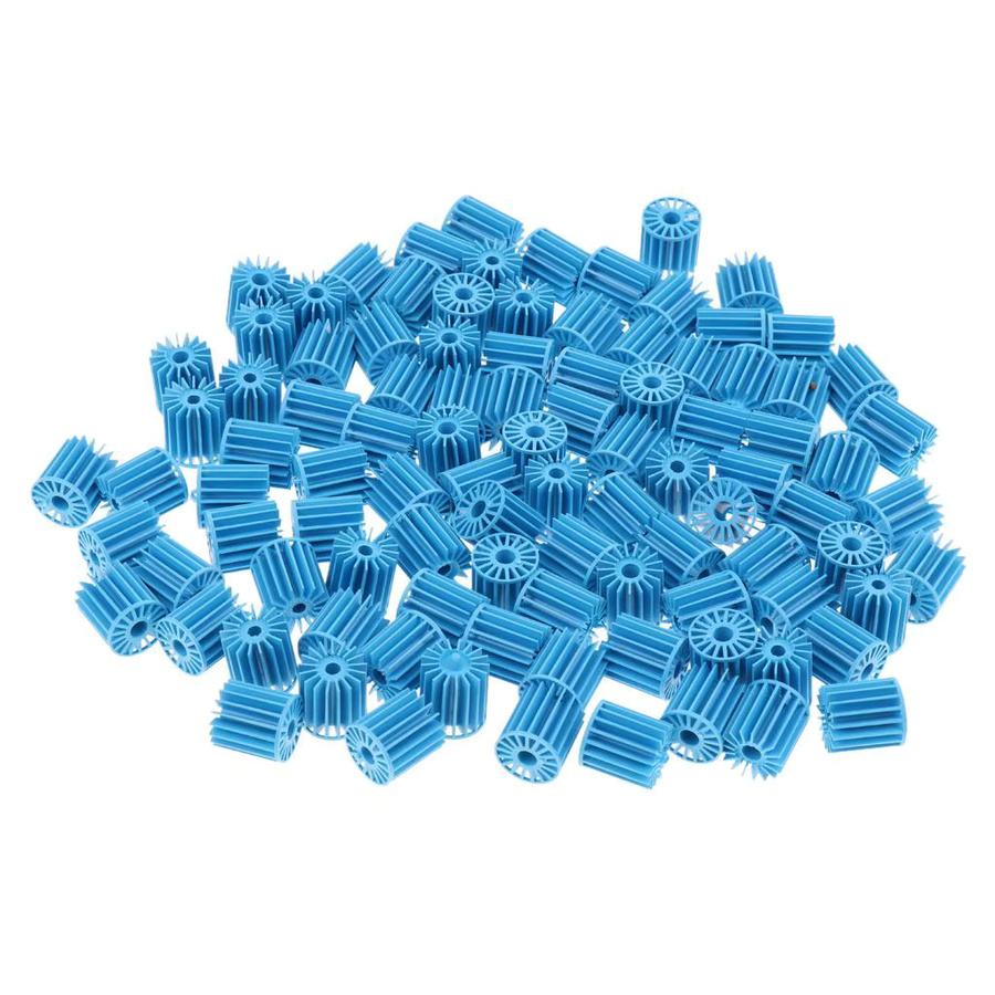 100 Stück Aquarium Bio Bälle in Blau für effiziente biologische Filtration in Koi Fischteichen und Aquarien - Bild 2