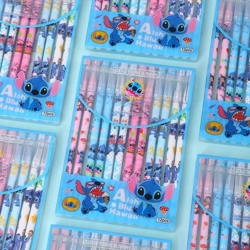 DBYC Löschbare Cartoon Stifte mit Motiv-Kappe in Blau und Multicolour, 0,5 mm Stiftmine für Schüler und Studenten - Bild 2