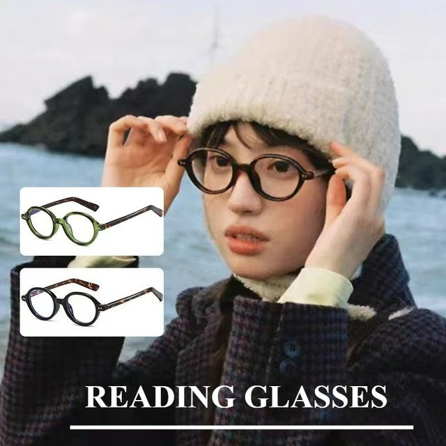 Retro Cat Eye Lesebrille, Vollrand, Kunststoff, Schwarz, Unisex - Bild 1