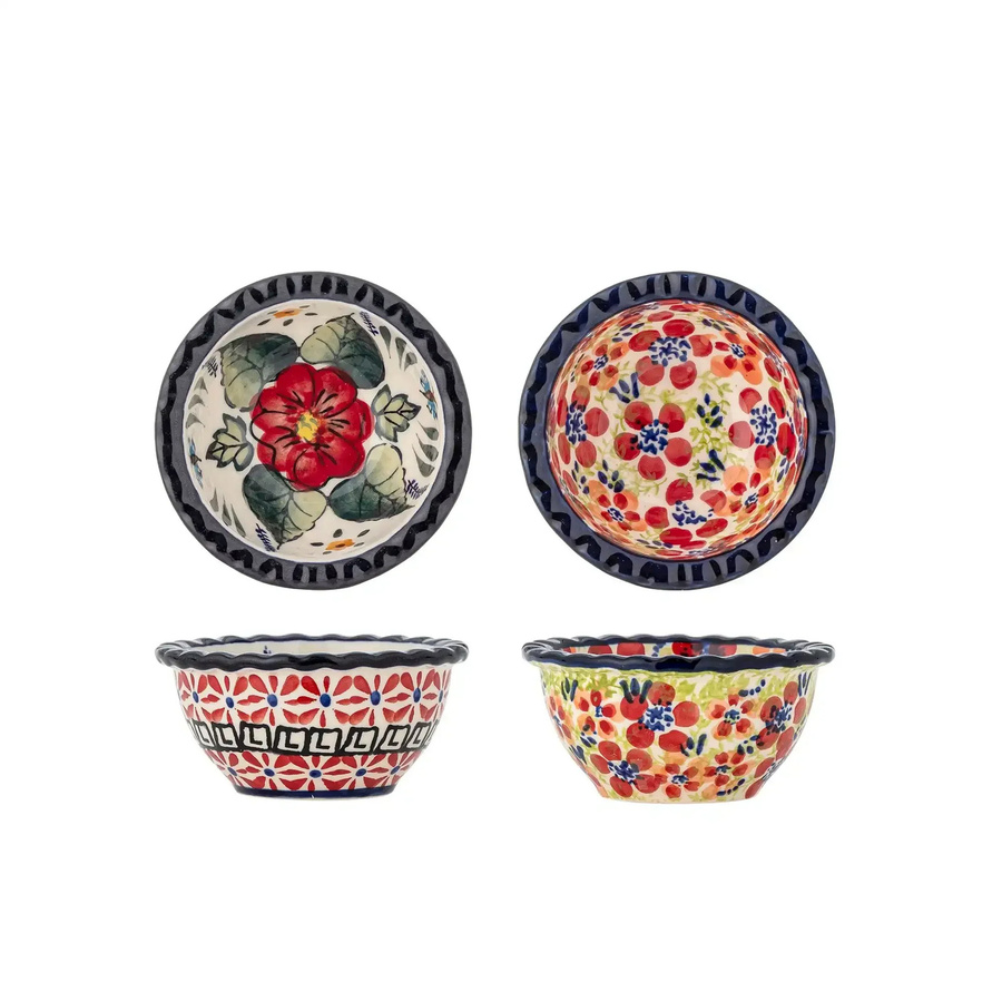 Bloomingville Florist Schälchen rot Set von 2 Stück Durchmesser: 9 cm - Bild 1