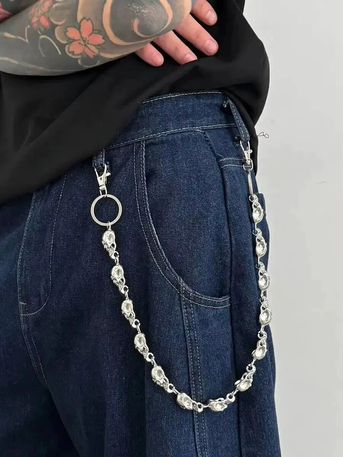 IngeSight.Z Hosenkette, Silber, Herren, Punk - Bild 5
