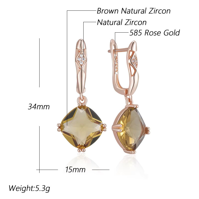 Kinel Ohrringe, 585 Gold, Roségold, Zirkonia, Damen - Bild 2