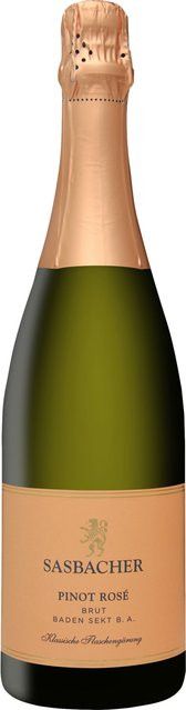 Sasbacher Winzerkeller eG Pinot Noir Rosé Sekt, Brut, Baden, 2023, 0,75 l - Bild 1