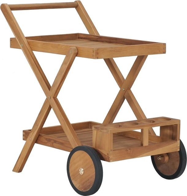 vidaXL Teewagen aus Teakholz in Braun - Bild 1