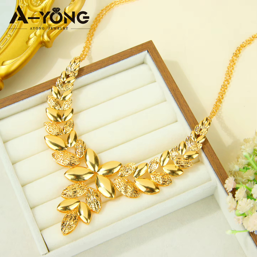A-YONG AYONG JEWELRY Schmuck-Set, 24k vergoldet, Gold, Damen, Vintage - Bild 4