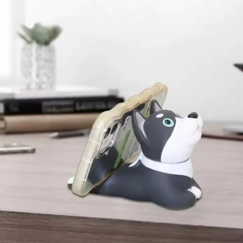 JETTING Handyhalter aus Vinyl in Tierform als Smartphone-Tischhalter in Gelb - Bild 4