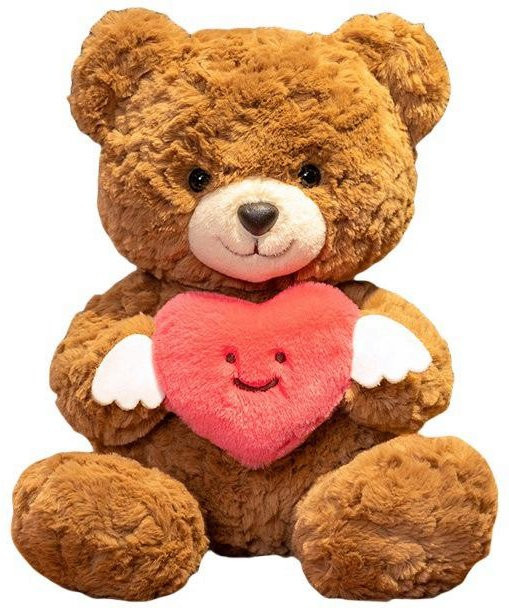 Joyful toys Herz Umarmung Bär Puppe Plüschtier Teddybär, rot - Bild 1