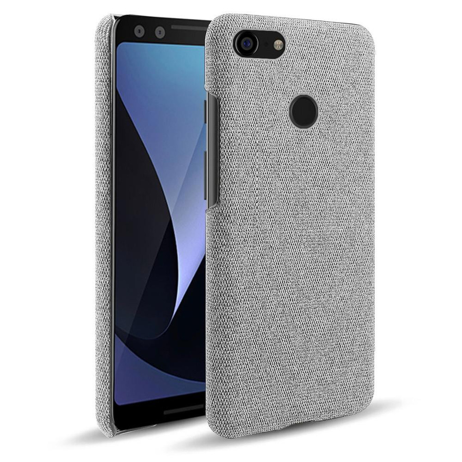 Schlanke und rutschfeste Stoffhülle für Google Pixel 3 und 3 XL in Grau - Bild 4