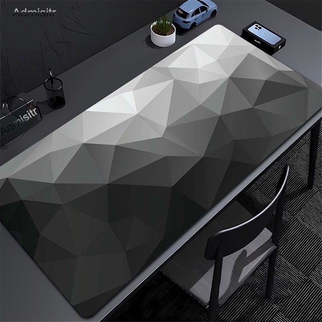 Admisitr XXL Mauspad Schreibtischunterlage in Schwarz und Weiß B/T: 90 cm x 40 cm - Bild 1