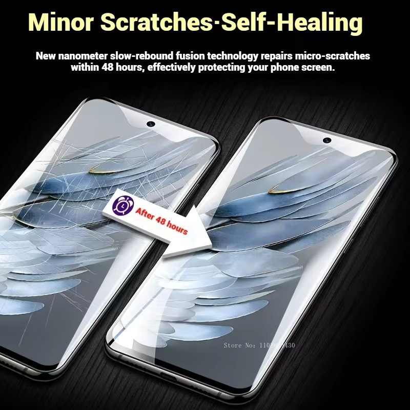 4er-Pack Hydrogel-Displayschutzfolien für Honor Magic 7 6 5 Pro und Lite, transparent, HD-Schutzfolie - Bild 3