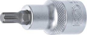BGS Bit-Einsatz 4152 Keil-Profil für RIBE M7 mit 12,5 mm 1/2 Zoll Innenvierkant in Silber - Bild 1