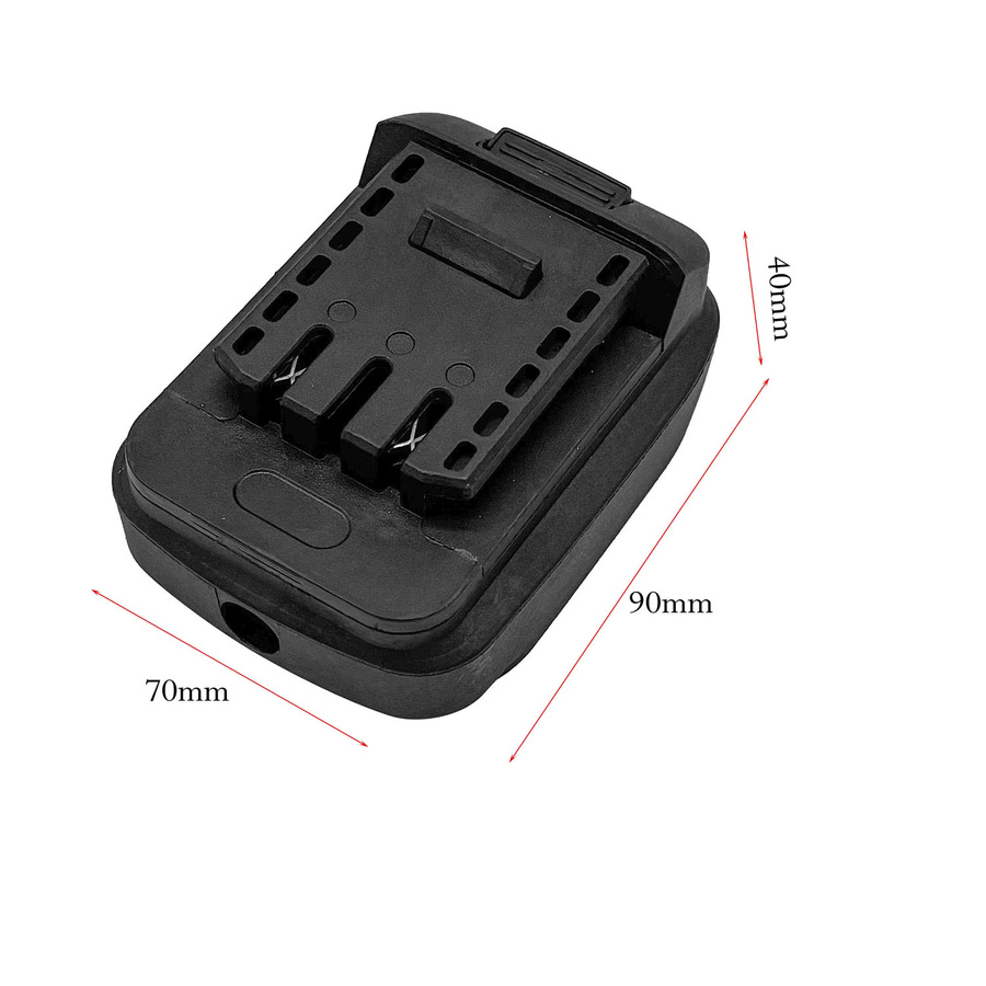 DAZZLEEX Batterie Adapter Kabel Stecker für BL1830 BL1840 BL1850 und Dayi A3 2106, Schwarz - Bild 2