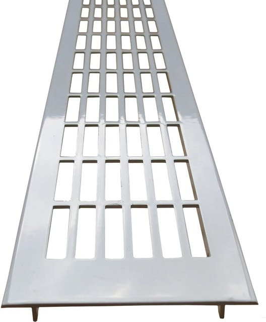 Döllken Profiles Lüftungsgitter aus Aluminium in Silber, Breite: 50 cm, Höhe: 7 cm - Bild 1