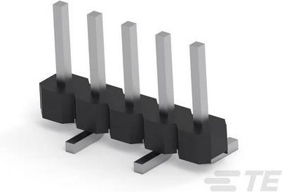 TE Connectivity Einbau-Stiftleiste Standard 2842102-6 Schwarz aus Kunststoff - Bild 1