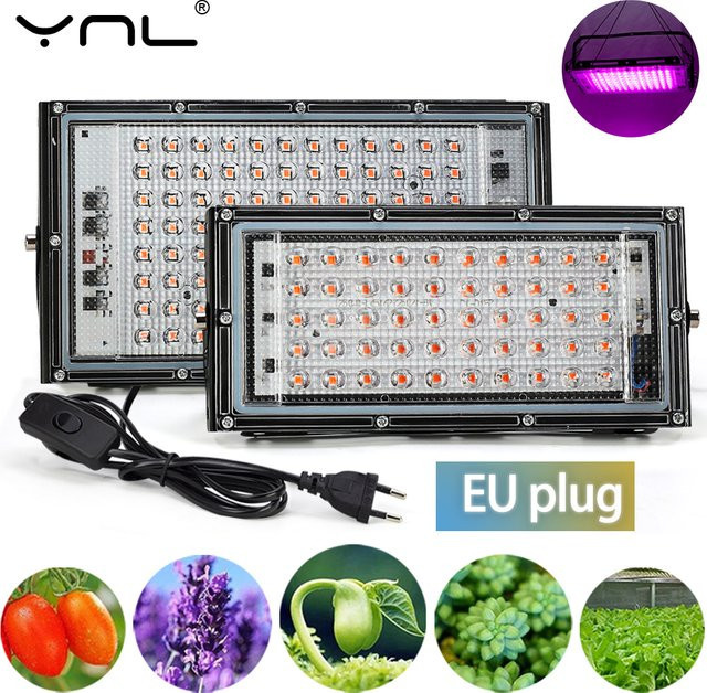 YNL LED Pflanzenlampe Vollspektrum Phyto Lampe für Hydrokultur und Gewächshaus in Schwarz - Bild 1