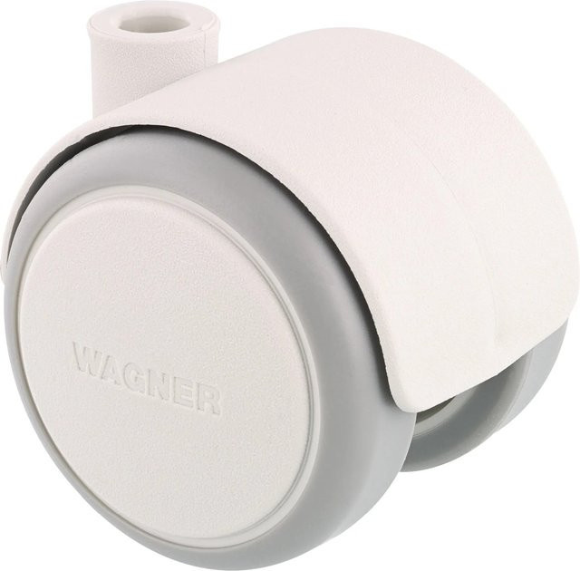 Wagner Möbel-Doppelrolle Soft Ø 5 cm in Weiß-Grau - Bild 1