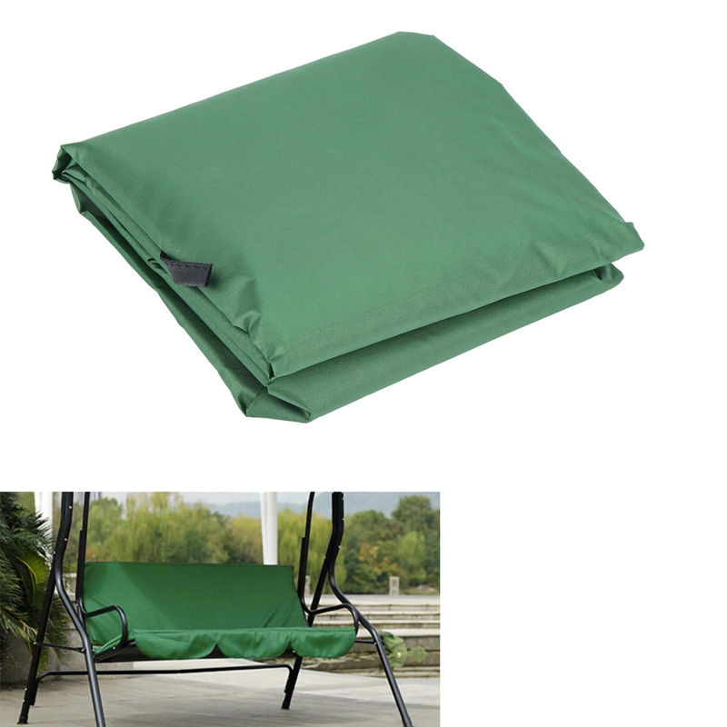 Igeteck Wasserdichte 3-Sitzer Schaukel-Hängematte aus Polyester Taft in Grün - Bild 3
