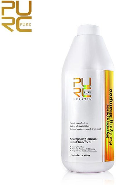 PURC Keratin Shampoo, 1000 ml, für strapaziertes Haar, Damen - Bild 1