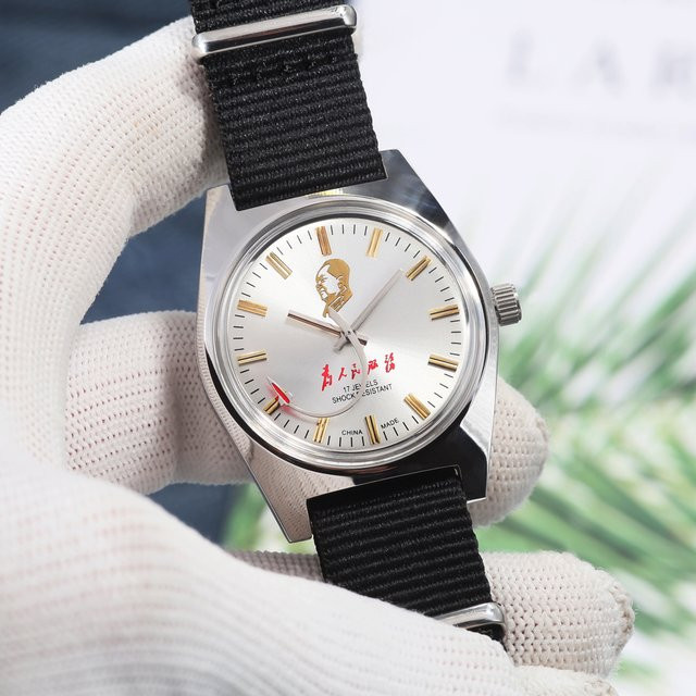 HEIMDALLR Armbanduhr, Handaufzug, 36 mm, Silber, Weiß, Herren - Bild 1