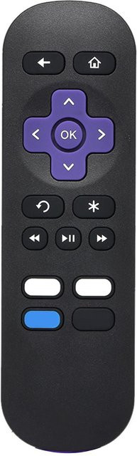 Wireless IR Smart Controller Roku Streaming Media Player Fernbedienung Ersatz für Roku 1 2 3 4 LT schwarz - Bild 1