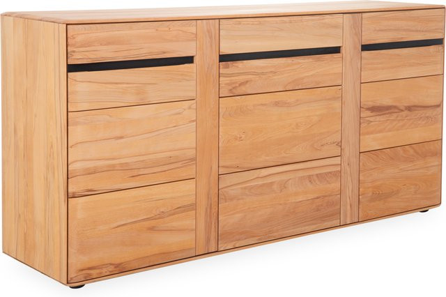Sideboard MONDO DANORA PLUS aus Massivholz Kernbuche in Beige und Braun, B/T/H: 182 x 47 x 92 cm - Bild 1