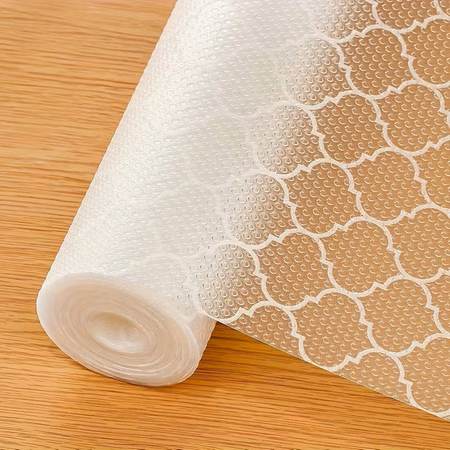 Clover Transparente Küchenschrank-Schubladenauskleidung aus Kunststoff, 1 Rolle, Breite: 30,0 cm - Bild 1
