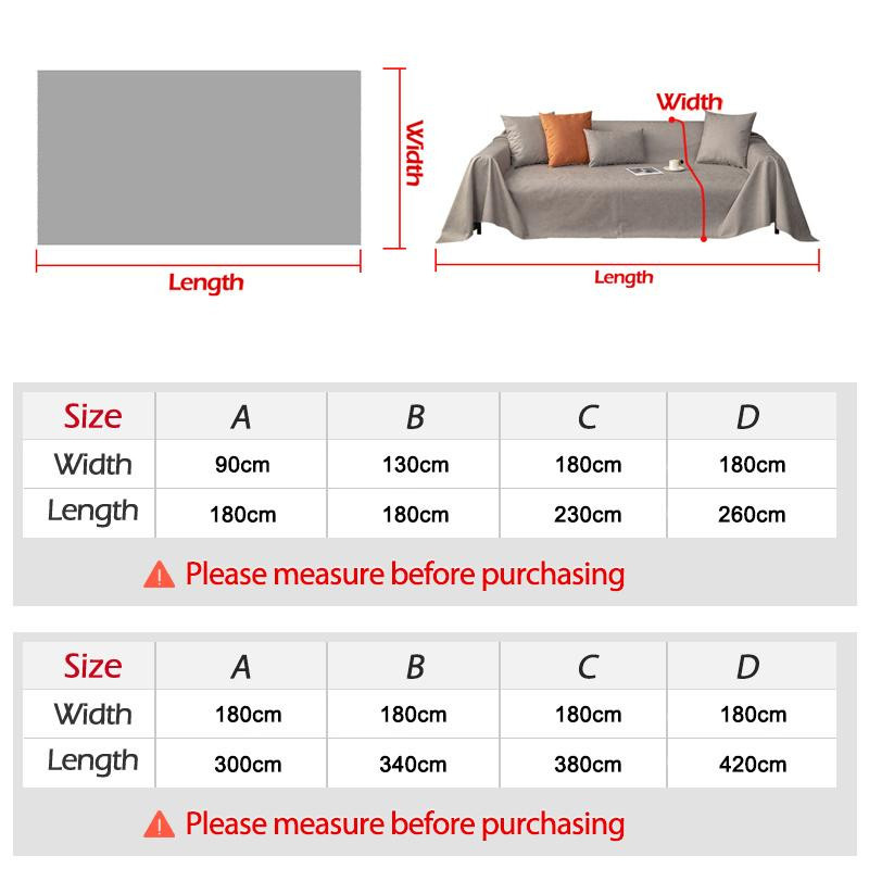 Yiran Furniture Wasserdichtes und rutschfestes Sofatuch in Khaki, universeller Couchbezug aus Polyester, B/B: 90 x 180 cm - Bild 1