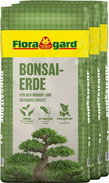Floragard Bonsaierde Spezialsubstrat 3 x 5 l - Bild 1