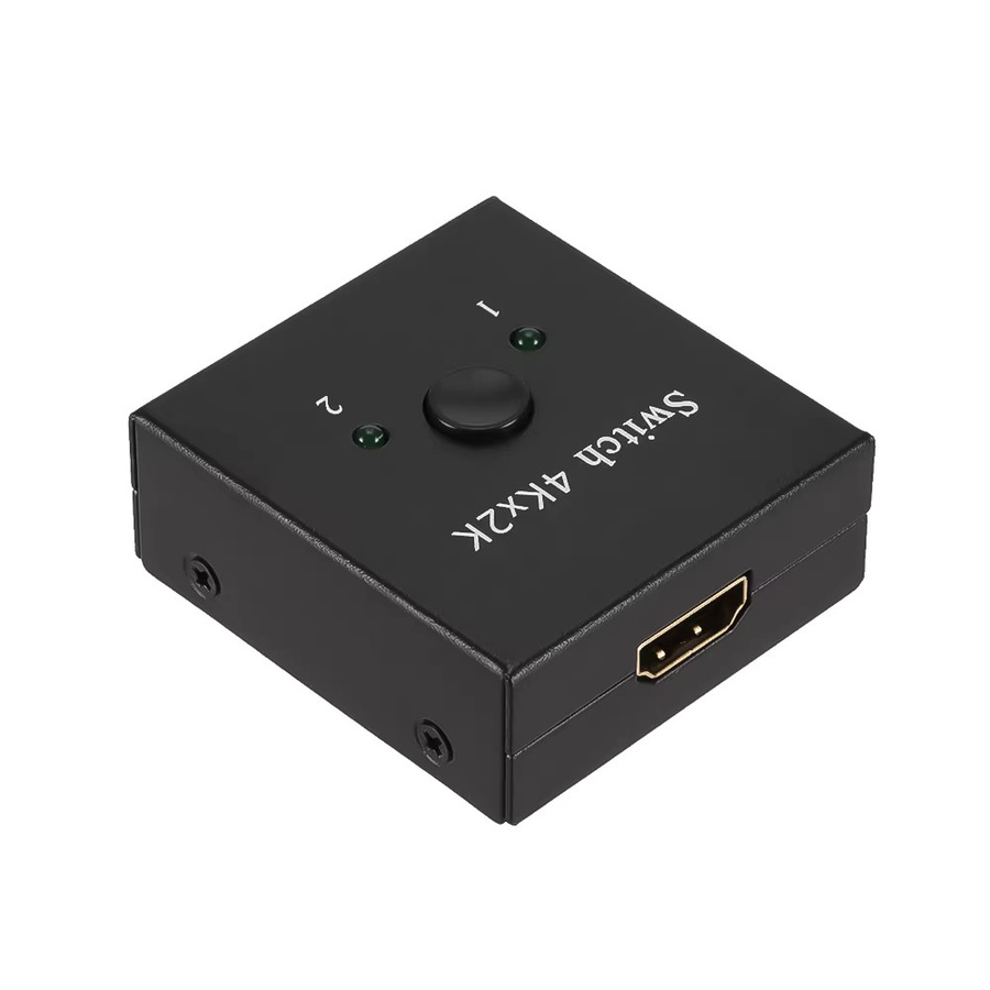 Kebidu HDMI Switch 2 Ports 2 In 1 Out Video Splitter 4K 60Hz in Schwarz für Laptop PC Xbox PS3/4/5 TV Box zu Monitor oder Projektor - Bild 6