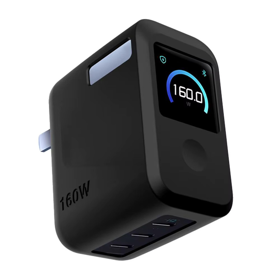Anker Silikonhülle für 160W GaN Charger Pro mit Smart-Display-Fenster in Schwarz - Bild 3