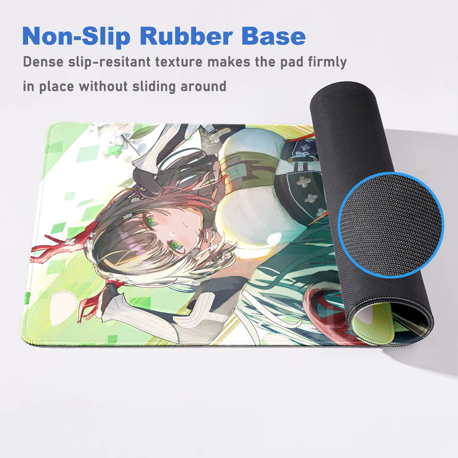 XXL Gaming Mauspad Riccu Anime Arknights Endfield Design Multicolour Schreibtischunterlage für PC und Esports - Bild 3
