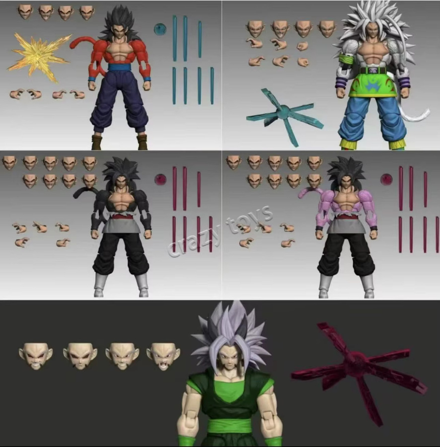 Bandai Dragon Ball Super Saiyan 5 Goku & Super Saiyan 4 Goku, SHF Actionfigur - Bild 3
