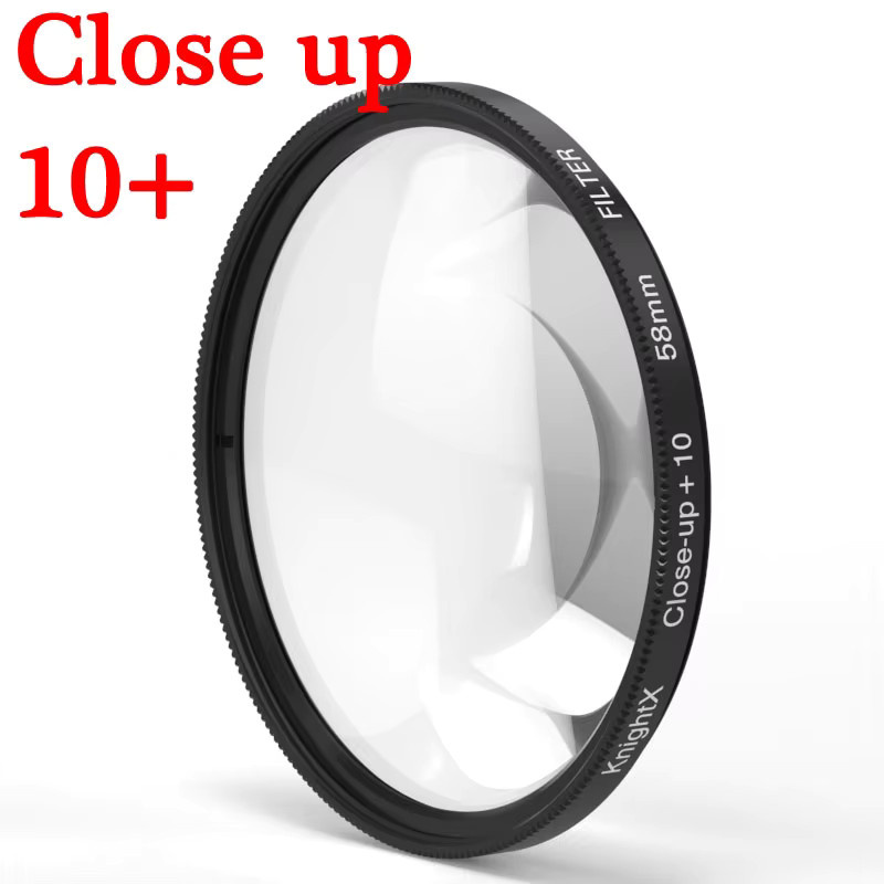 KnightX Makro Nahaufnahme Objektivfilter Set für Canon EOS Sony Nikon in Schwarz mit 49 mm, 52 mm, 55 mm, 58 mm, 62 mm, 67 mm, 72 mm und 77 mm - Bild 2