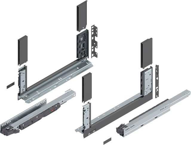 Blum Legrabox free Schubladensystem Höhe C mit Tip-On Vollauszug, Oriongrau, Tiefe: 450 mm, Tragkraft: 40 kg - Bild 1