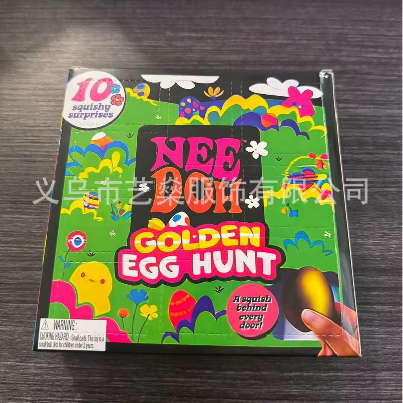 Nee Doh Golden Egg Hunt Blind Box, 10-teiliges Set, Squishy Fidget Überraschungsspielzeuge, ab 3 Jahren - Bild 3