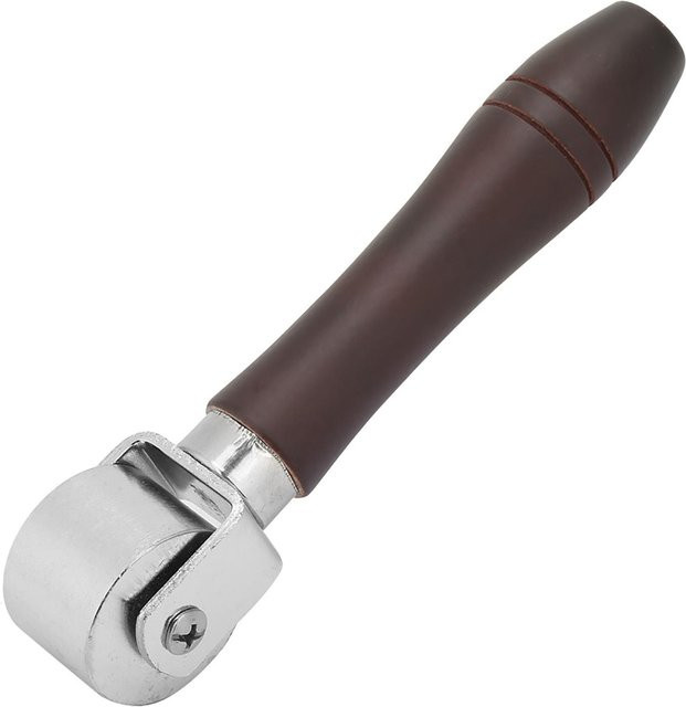 Igeteck Leder Presse Rand Roller zum Laminieren und Kleben, Farbe: Schwarz, Durchmesser: 60 mm, Breite: 26 mm - Bild 1