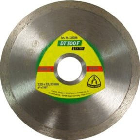Klingspor DT 300 F Diamanttrennscheibe für Fliesen, Farbe: Silber, Durchmesser: 125 mm, Breite: 1,6 mm, Bohrung: 22,23 mm - Bild 1