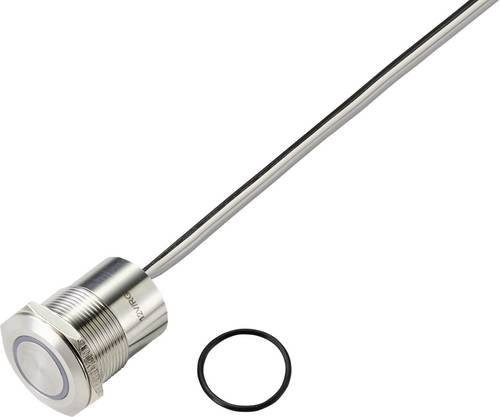 TRU COMPONENTS Sensortaster TC-9554780 24V 0.5A 1 x Aus/(Ein) tastend in Grün und Rot mit Ø 18mm IP65 - Bild 1