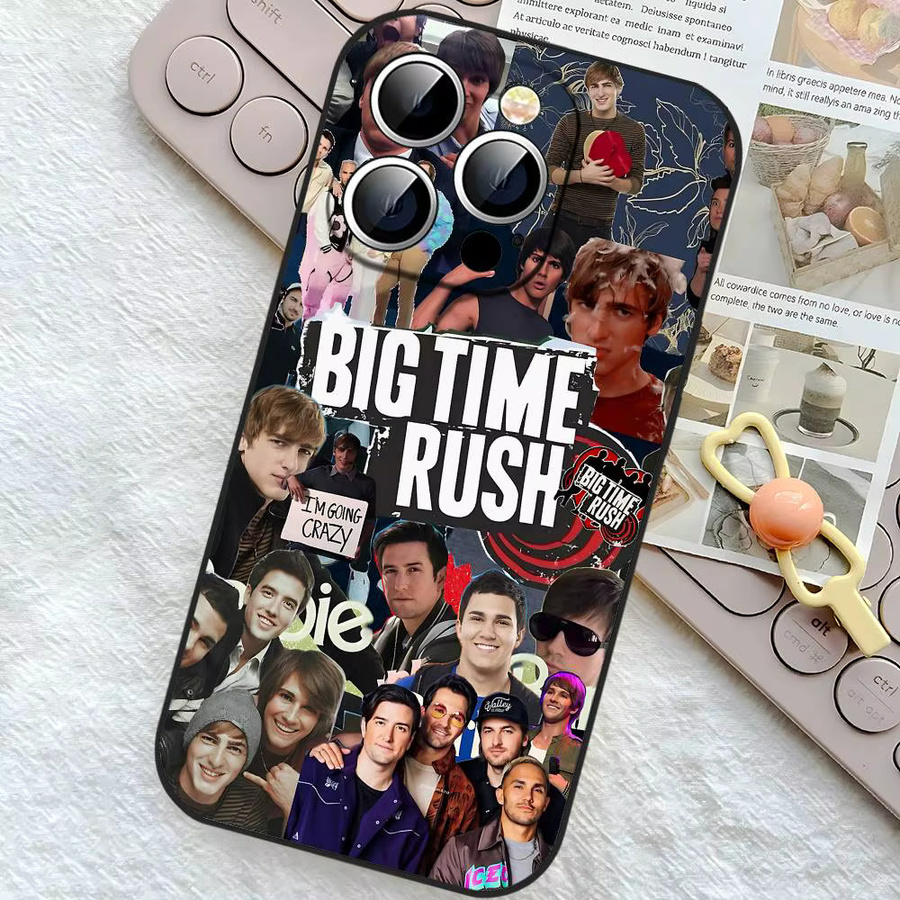 Mesuca B-Big T-Time Rush Band Handyhülle für iPhone 11 bis iPhone 17 Pro Max, Soft Cover, Schwarz/Mehrfarbig - Bild 4