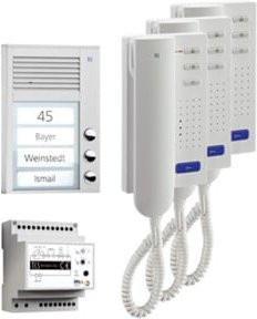 TCS Tür Control Paketlösung AP 3WE PPA03-EN/02 Audio-Intercom in Weiß - Bild 1