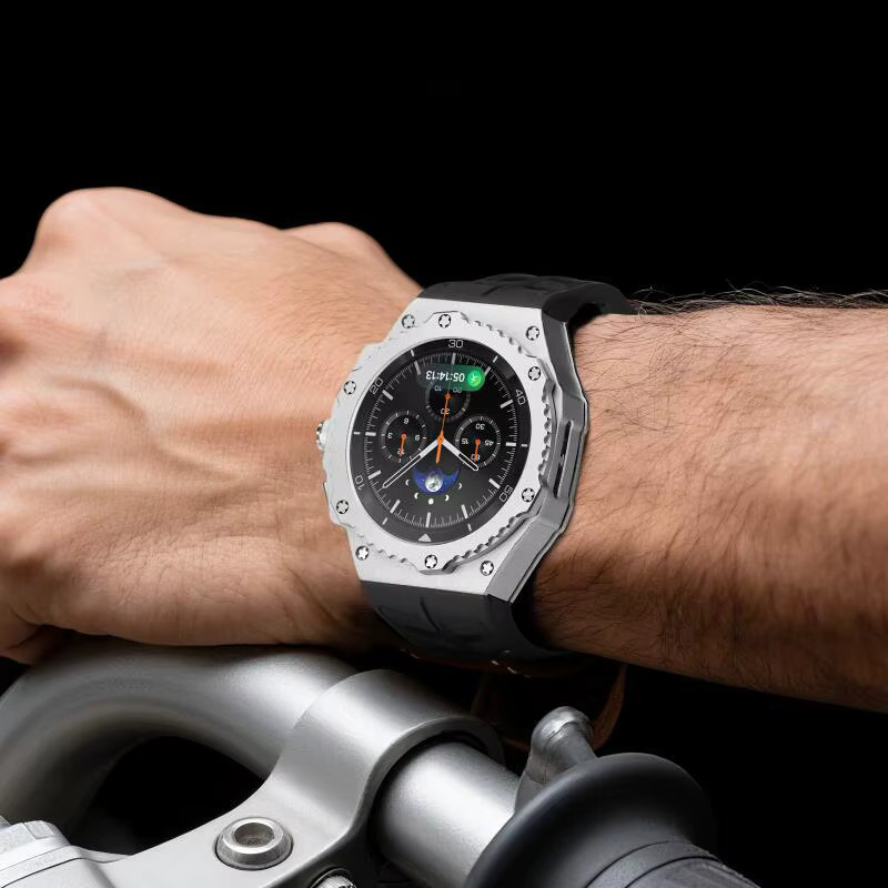 Samsung Uhrenarmband, Metallgehäuse, Kautschuk, Galaxy Watch 8 Classic 46 mm - Bild 2