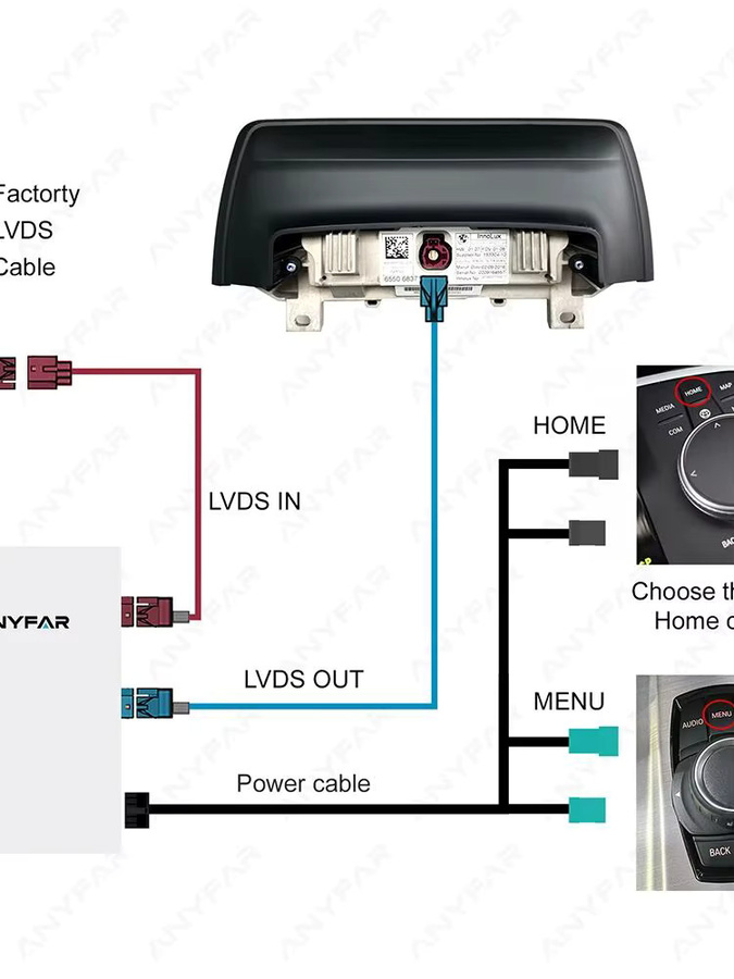 ANYFAR Kabelloses CarPlay und Android Auto Interface für Mini CIC NBT Modelle in Schwarz - Bild 4