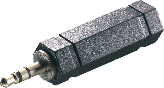 Vivanco Stereo Klinken-Adapter 3,5 mm in Schwarz - Bild 1