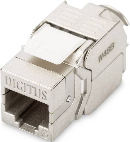 Digitus DN-93612-1 RJ45-Einbaumodul Keystone CAT 6 geschirmt in Silber - Bild 1
