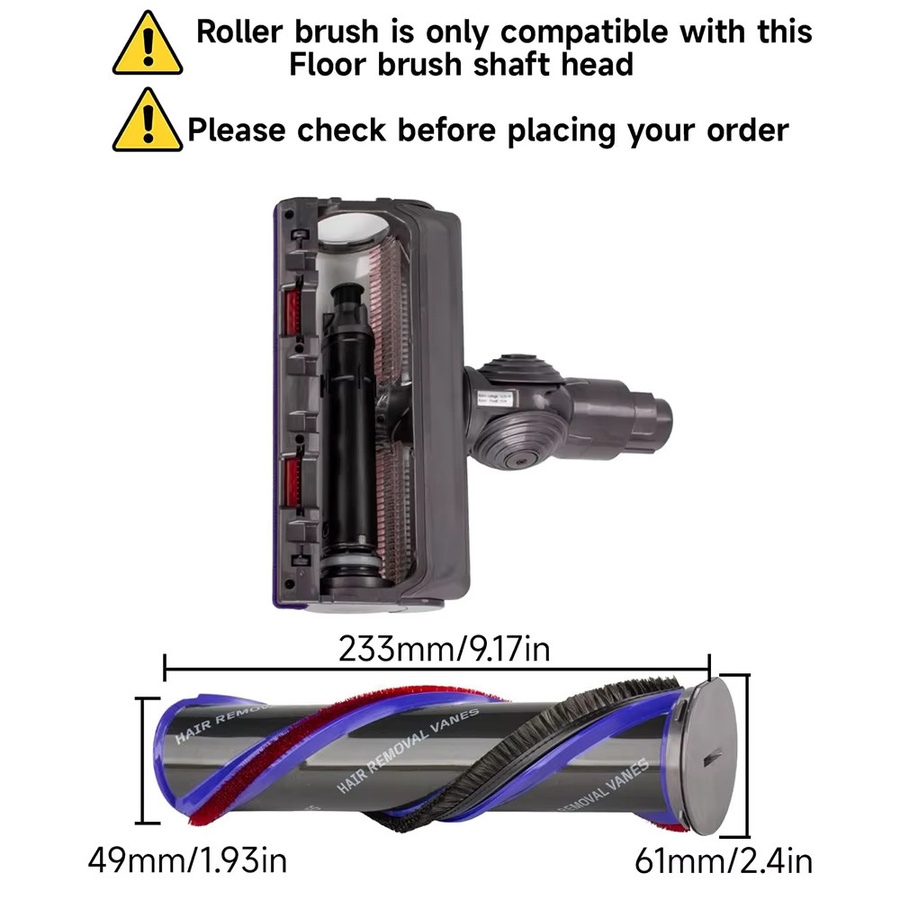 Dyson Hochdrehmoment-Rollenbürste Ersatzteil für V11 V15 Gen5 für Hartholzböden und verschiedene Bodenarten - Bild 4
