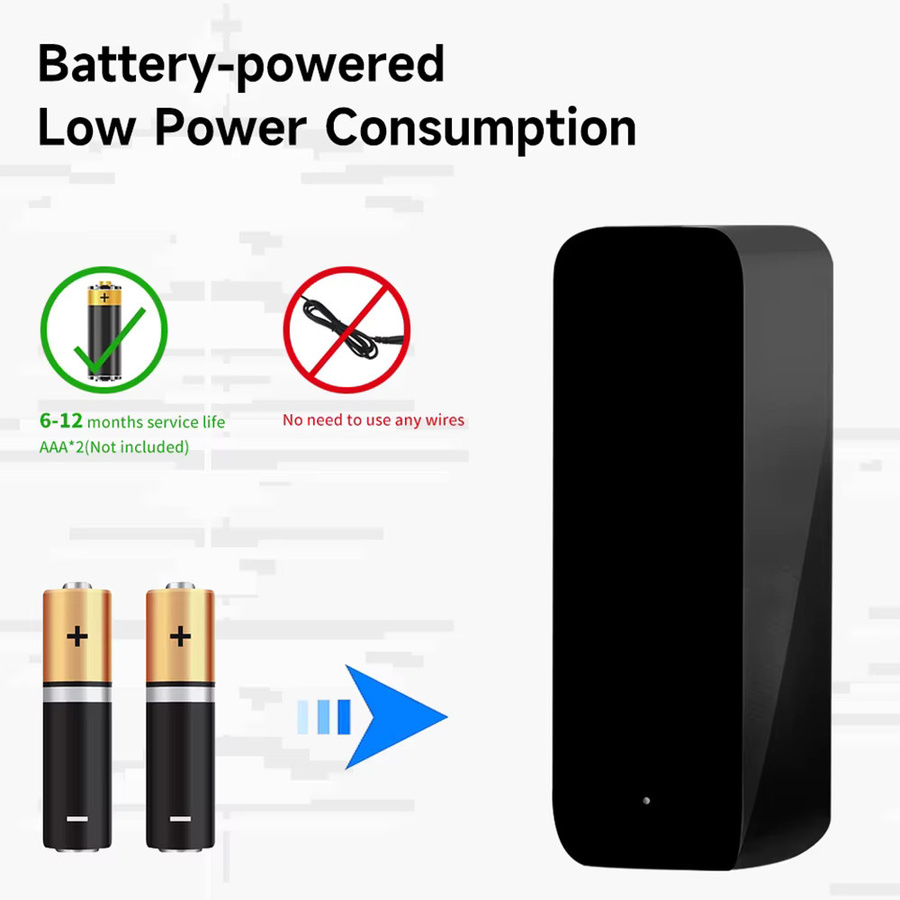 IHSENO Tuya Zigbee IR-Fernbedienung Smart Home in Schwarz, batteriebetrieben, kompatibel mit Alexa und Google Assistant - Bild 4