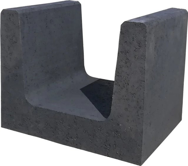 Beton U-Stein Anthrazit B: 40 cm, T: 50 cm, H: 40 cm - Bild 1