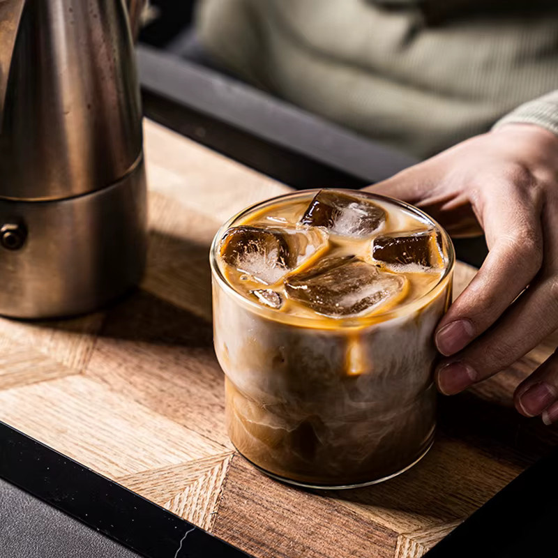Kreative Glas-Trinktasse für Kaffee, Smoothie oder Whisky, transparent - Bild 3